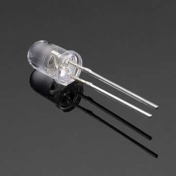 100pcs 20Ma F5 5MM Transparent Ultra Bright White LED Diode