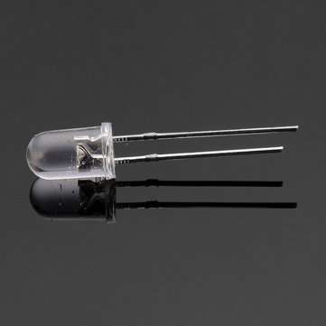100pcs 20Ma F5 5MM Transparent Ultra Bright White LED Diode
