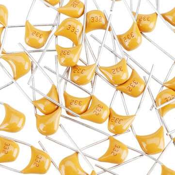 100pcs 3.3nF 5.08MM 332 50V Multilayer Monolithic Ceramic Capacitor