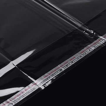 100Pcs 38x28cm Transparent Self Adhesive Seal Plastic OPP Bag Mobile Phone Shell Packaging Bags