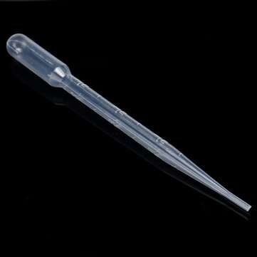 100Pcs 3mL Plastic Pipettes Eye Dropper Set Disposable Graduated Transfer Liquid Paint Pipette