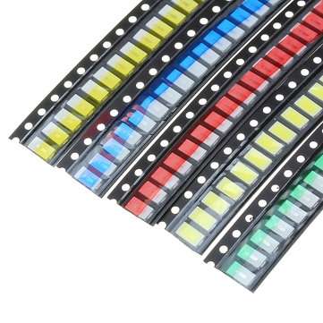 100Pcs 5 Colors 20 Each 5730 LED Diode Assortment SMD LED Diode Kit Green/RED/White/Blue/Yellow