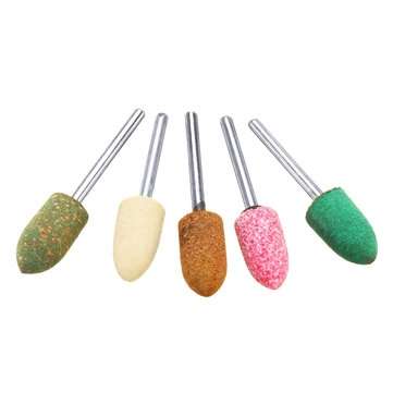 100pcs 5 Different Assorted Mounted Point Stone Rubber Grinding Head Polishing Wheel Wool Felt Dreme