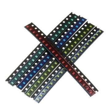 100Pcs 5 Colors 20 Each 0805 LED Diode Assortment SMD LED Diode Kit Green/RED/White/Blue/Yellow