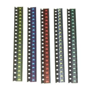 100Pcs 5 Colors 20 Each 0805 LED Diode Assortment SMD LED Diode Kit Green/RED/White/Blue/Yellow