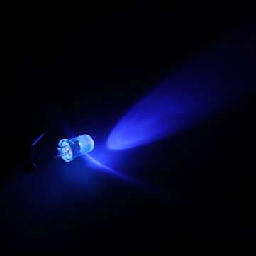 100pcs 5mm Round Purple UV LED Diode Super Bright Water Clear LED Light Lamp Purple Color