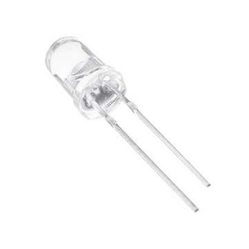 100pcs 5mm Round Purple UV LED Diode Super Bright Water Clear LED Light Lamp Purple Color