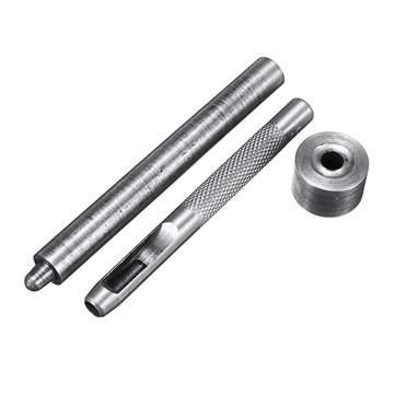 100pcs 6mm Brass Eyelets Silver Bronze Punch Tool Kit Leather Craft Clothes DIY Tools Kit