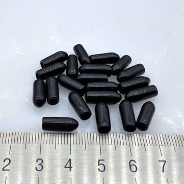 100pcs 6MM Protective Cover Rubber Covers Dust Cap for Antenna Connector Metal Tubes