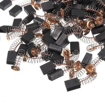 100Pcs 6x9x14mm Bilateral Self-stop Power Tool Carbon Brush 411# Replacement For Makita 9523NB Angle