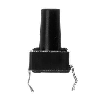 100pcs 6x6x10mm Tactile Push Button Switch Tact Switch 4 Pin DIP