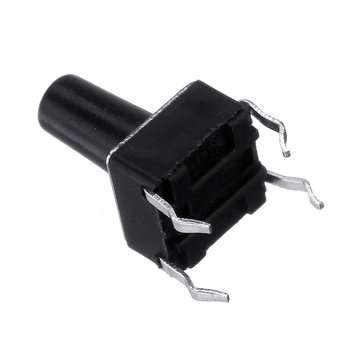 100pcs 6x6x10mm Tactile Push Button Switch Tact Switch 4 Pin DIP