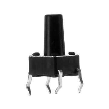 100pcs 6x6x10mm Tactile Push Button Switch Tact Switch 4 Pin DIP
