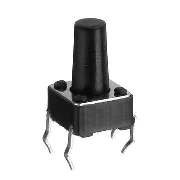 100pcs 6x6x10mm Tactile Push Button Switch Tact Switch 4 Pin DIP