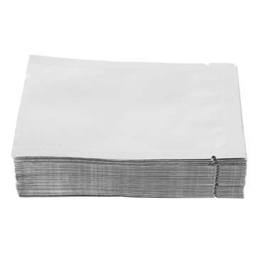 100Pcs 7x10cm Aluminium Foil Open Top Bags Food Storage Packaging Vacuum Sealer Bags