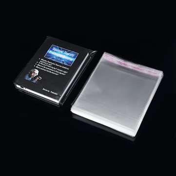 100Pcs 7.5``x7.5`` CD Record Outer Cover OPP Sleeves Clear Storage Self Adhesive Bag CD Storage Bag