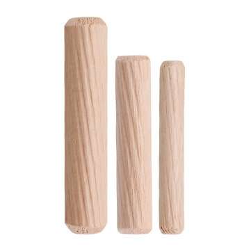 100pcs 840/850/1060mm Round Wood Tenon Wooden Dowel for Woodworking (SIZE: #3)