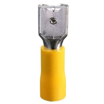 100PCS Back Piggy Back Spade Crimp Connector Terminal 0.5-6.0mm 10-22AWG PVC