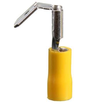 100PCS Back Piggy Back Spade Crimp Connector Terminal 0.5-6.0mm 10-22AWG PVC