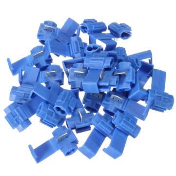 100Pcs Blue Scotch Lock Quick Splice Wire Connector Terminals