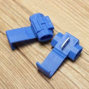 100Pcs Blue Scotch Lock Quick Splice Wire Connector Terminals