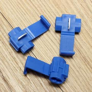 100Pcs Blue Scotch Lock Quick Splice Wire Connector Terminals