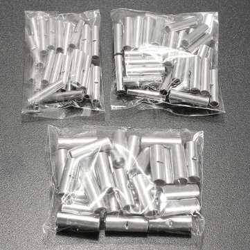 100Pcs Butt Splice Wire Connectors Copper Bare Tinned Crimp Terminals 22-10AWG