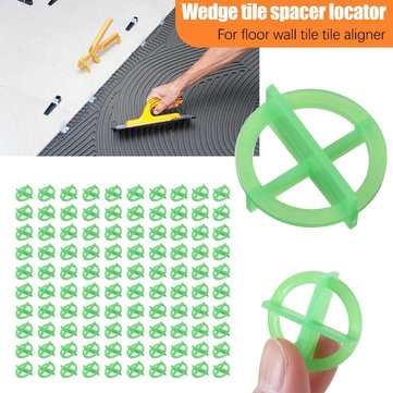 100pcs Cross Tile Leveling Recyclable Plastic Tile Leveling System Base Spacers Reusable Spacer Loca