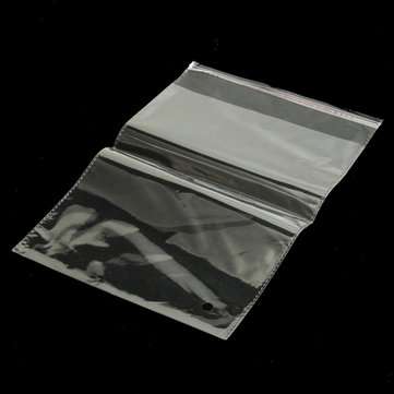 100Pcs Resealable Transparent Cellophane Opp Bag With Self Seal Strip