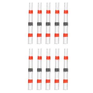 100Pcs Solder Sleeve Heat Shrink Butt Waterproof Wire Splice Connector Terminals