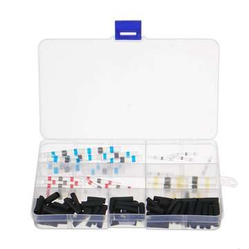 100Pcs Solder Sleeve Heat Shrink Butt Waterproof Wire Splice Connector Terminals