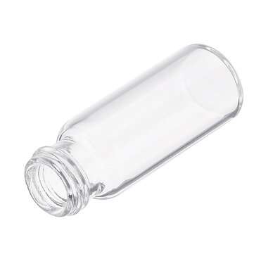 100Pcs/Set 2ml Ungraduated Clear Sample Vials Autosampler Vials Bottles Threaded Vial w/ Write-on Sp