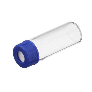 100Pcs/Set 2ml Ungraduated Clear Sample Vials Autosampler Vials Bottles Threaded Vial w/ Write-on Sp