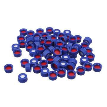 100Pcs/Set 2ml Ungraduated Clear Sample Vials Autosampler Vials Bottles Threaded Vial w/ Write-on Sp