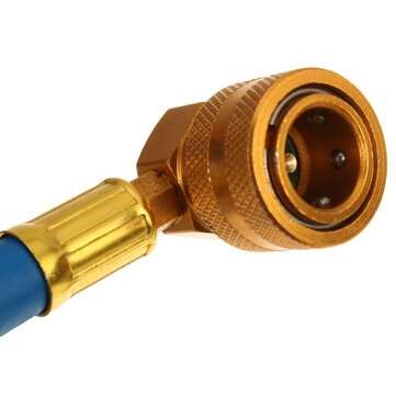100psi Air Conditioning Recharge Hose with Pressure Gauge AC R134A 1/2 Inch Refrigerant Recharge Mea