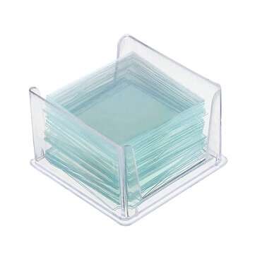 100Pcs/Box 22x22mm Transparent Slides Coverslips Special Cover Glass Microscope Consumables