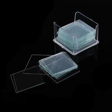 100Pcs/Box 22x22mm Transparent Slides Coverslips Special Cover Glass Microscope Consumables