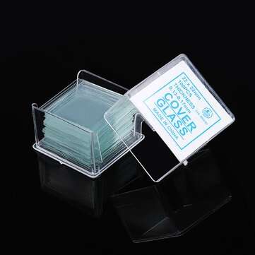 100Pcs/Box 22x22mm Transparent Slides Coverslips Special Cover Glass Microscope Consumables