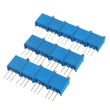 100R-1M 13pcs 13 Values 3296 Potentiometer Pack Adjustable Resistance Component Pack 1pc Each Value