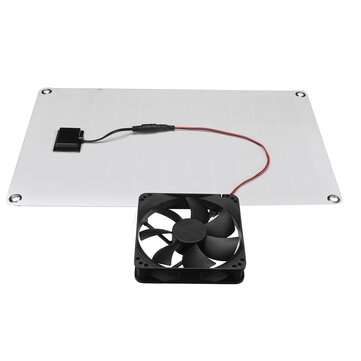 100W 12V/24V Solar Panel Powered Exhaust Fan Waterproof USB Solar Exhaust Fan