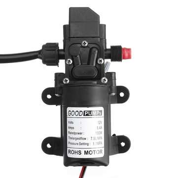 100W 12V High Pressure Car Electric Washer Squirt Sprayer Self-priming Pump Clean Kit