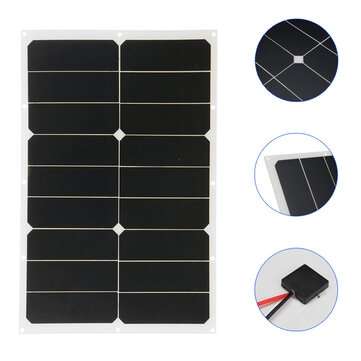 100W Max Solar Panel Outdoor Portable DIY Solar Power Panel For RV Emergency Lights