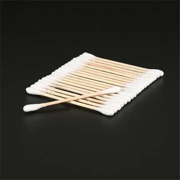 100x Cotton Swabs Swab Applicator Q-Tips Double Head Wooden Stick Cleaning Tools