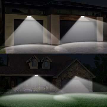 104 LED Wide Angle Solar Light 10M Sensoring Distance 120 Degree Sensoring Angle Outdoor Wall Lamp