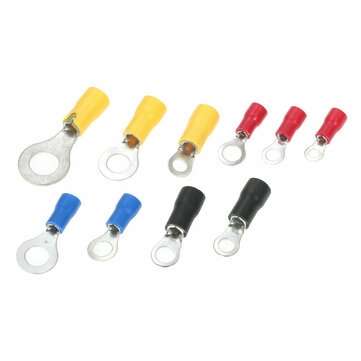 102Pcs Ring Terminal Crimp Connector with Plastic Box