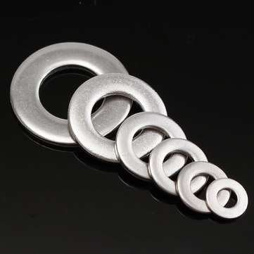 105Pcs Metric Flat Washers Stainless Steel Screw Repair Kit M3/M4/M5/M6/M8/M10