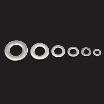 105Pcs Metric Flat Washers Stainless Steel Screw Repair Kit M3/M4/M5/M6/M8/M10