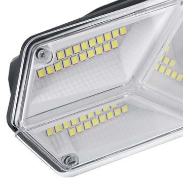 104LED Solar Powered Wall Light PIR Motion Security Flood Lamp Outdoor Light