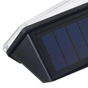 104LED Solar Powered Wall Light PIR Motion Security Flood Lamp Outdoor Light