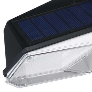 104LED Solar Powered Wall Light PIR Motion Security Flood Lamp Outdoor Light